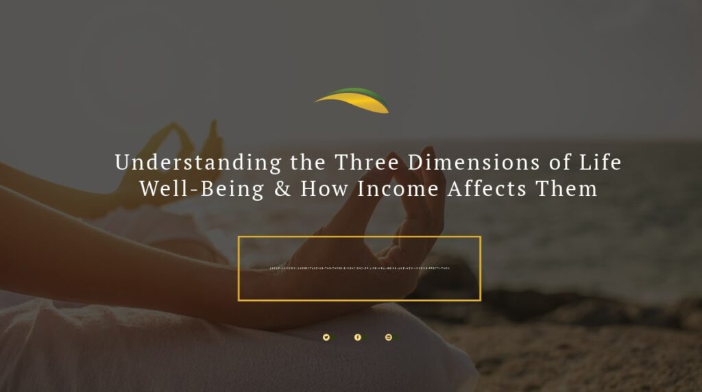 Explore the distinctions among experienced, evaluative and meaning well-being. How do income levels influence these aspects of life well-being and why might some people value one more than another?